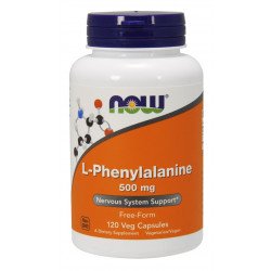 NOW Foods L-Phenylalanine, 500mg - 120 vcaps