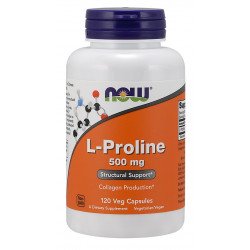 NOW Foods L-Proline, 500mg - 120 vcaps